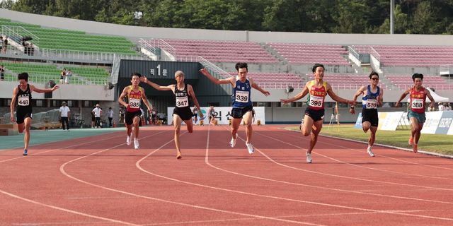 이민준, 백제왕도 익산 대회 남자 고등부 100ｍ 우승
