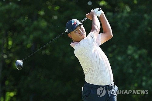 김시우의 티샷.