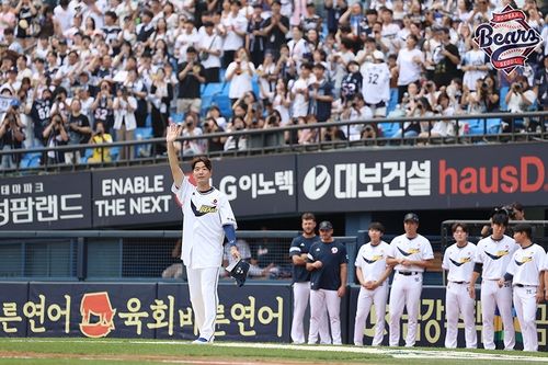 은퇴 경기를 치른 두산 김재호