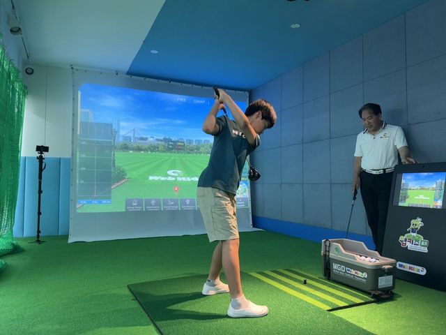 제주남초등학교 웹키즈골프영어 수업