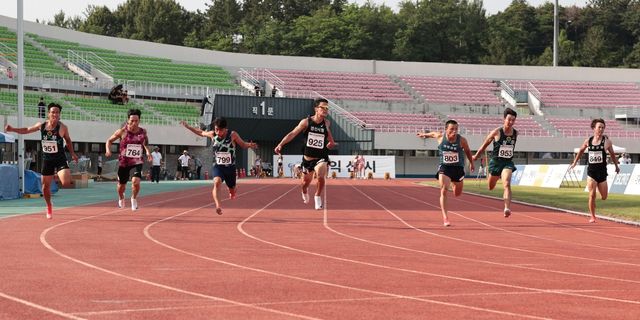 김시온, 백제왕도 익산 대회 남자 일반부 100ｍ 우승
