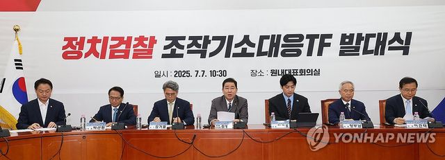 더불어민주당 검찰 조작기소대응 TF 발대식