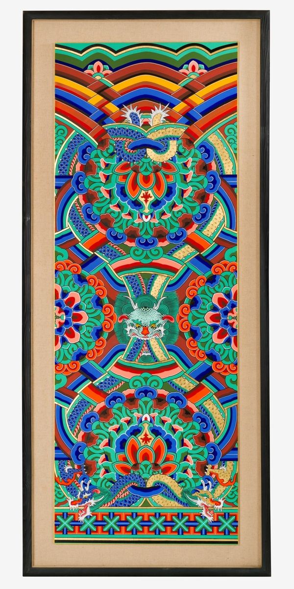 홍점석 선생이 작업한 '대량초 단청문양'