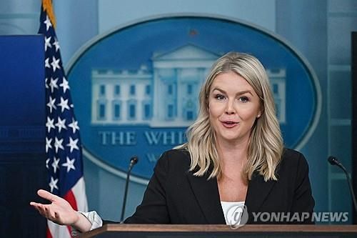 레빗 백악관 대변인