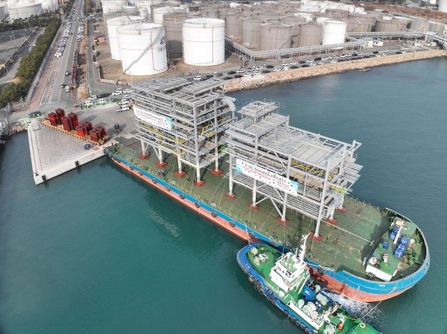 샤힌프로젝트 현장에 설치된 PAR 모듈