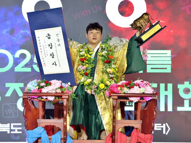 김기수, 보은장사씨름대회서 금강장사