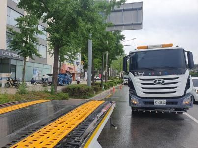 폭염 시 운영하는 살수차