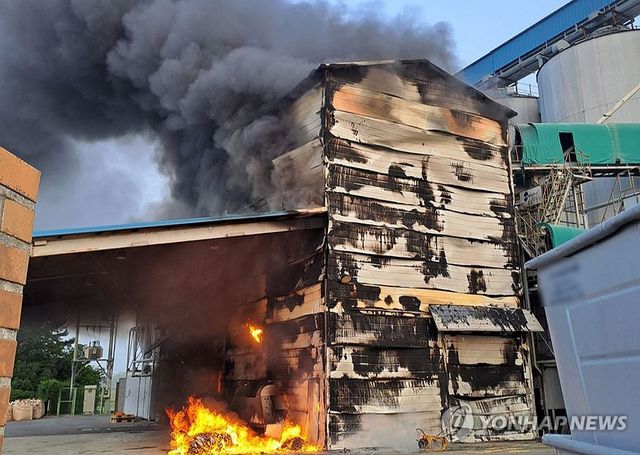 김제 곡물창고에서 불