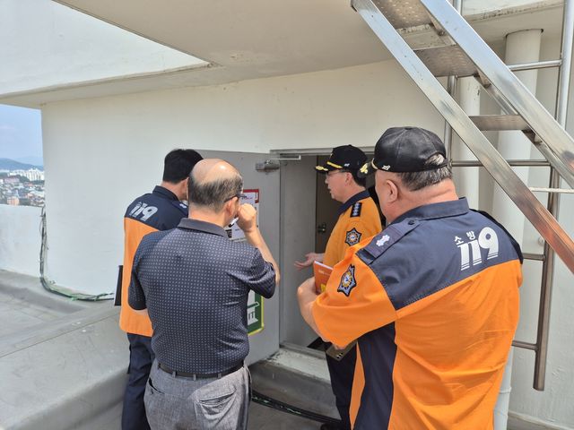 원주소방서, 노후 아파트 방문 점검