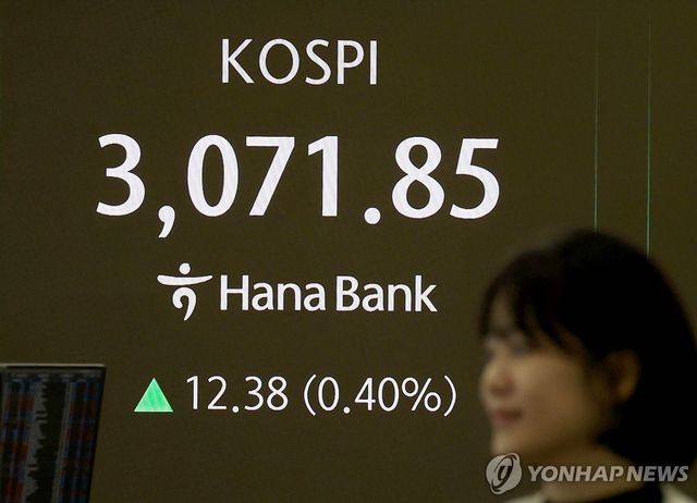 코스피 3070대 상승 출발