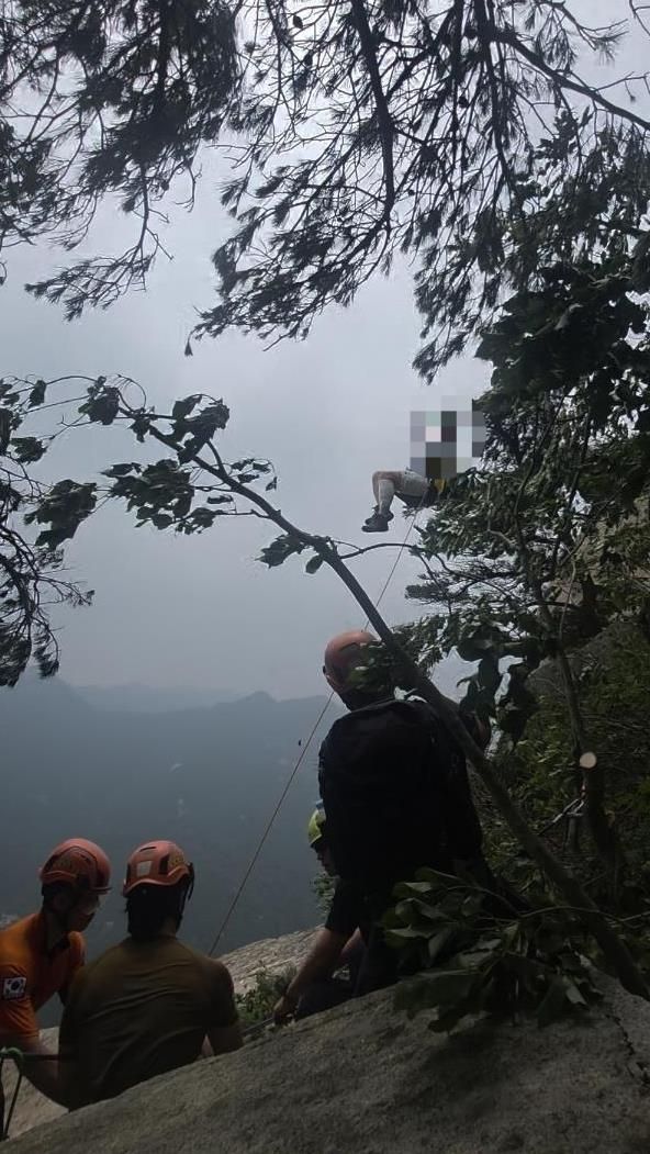 북한산 등산객 구조