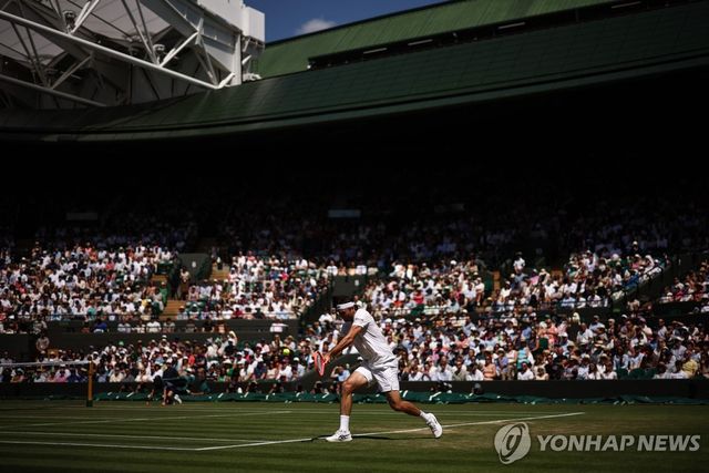 테일러 프리츠의 경기 장면
