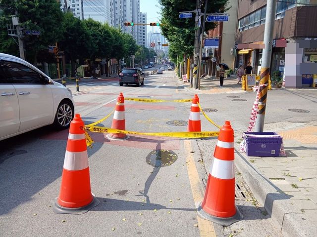 인천 도로 침하