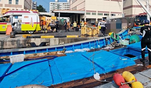 8일 질식사고 발생한 통영 동호항 정박어선