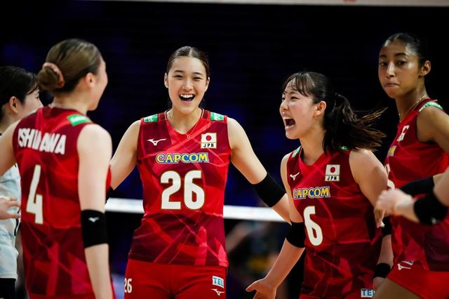 일본 여자배구 대표팀 선수들