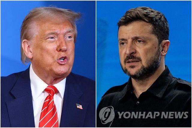 트럼프 미국 대통령(왼쪽)과 젤렌스키 우크라이나 대통령