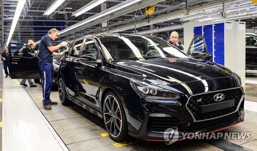 체코공장에서 생산 중인 현대차 