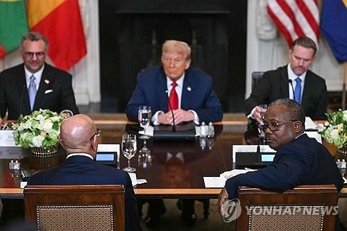 9일 트럼프 대통령, 아프리카 정상들 오찬