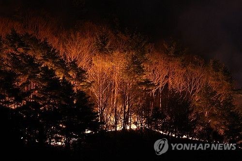 지난해 3월 경남 산청군 산불