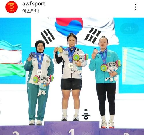 전희수, 2025 아시아주니어역도선수권 여자 77㎏급 우승