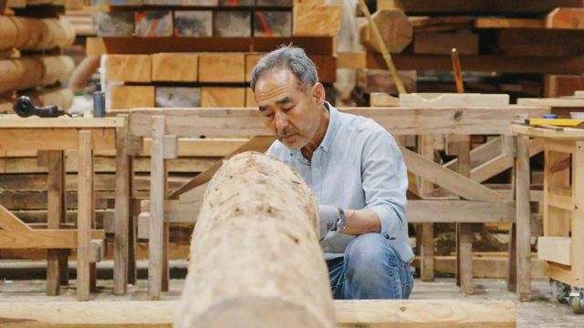 국가무형유산 대목장 보유자로 인정 예고된 조재량 씨