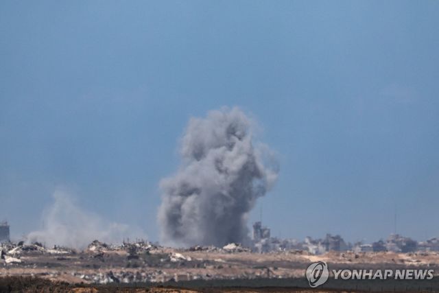 이스라엘 공습받은 가자지구