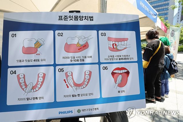 표준 잇몸 양치법은?