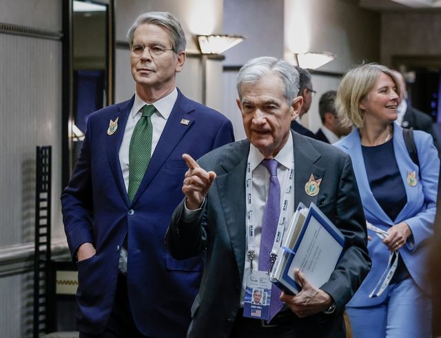 스콧 베선트 미국 재무장관과 제롬 파월 연준 의장