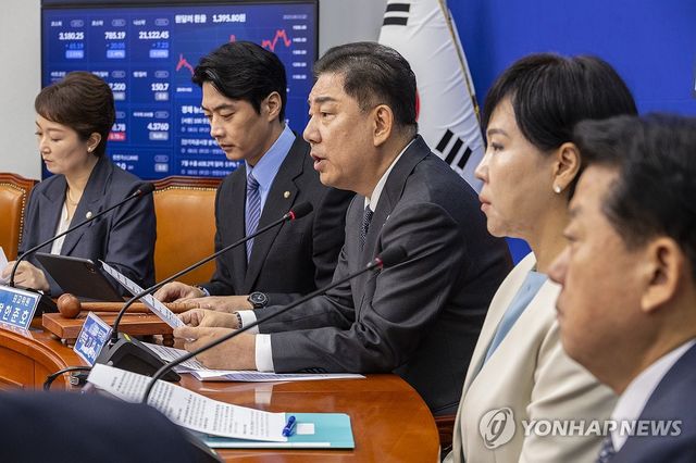 김병기 당 대표 권한대행 최고위에서 발언