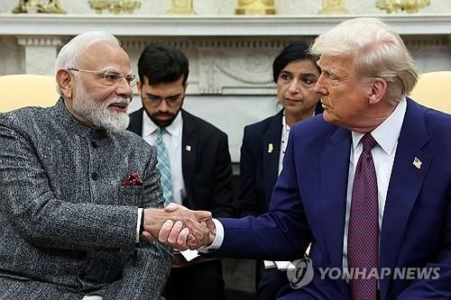 지난 2월 미국-인도 정상회담