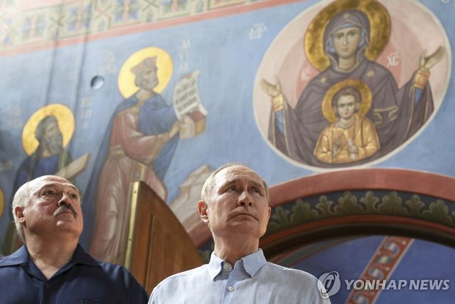 블라디미르 푸틴 러시아 대통령과 알렉산드르 루카셴코 벨라루스 대통령