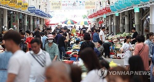 마산어시장 전경