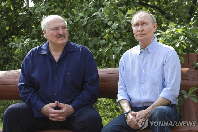 블라디미르 푸틴 러시아 대통령과 알렉산드르 루카셴코 벨라루스 대통령