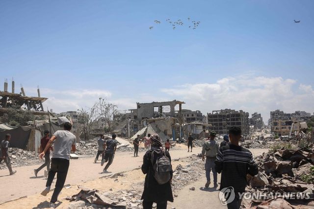 가자지구 구호품 투하