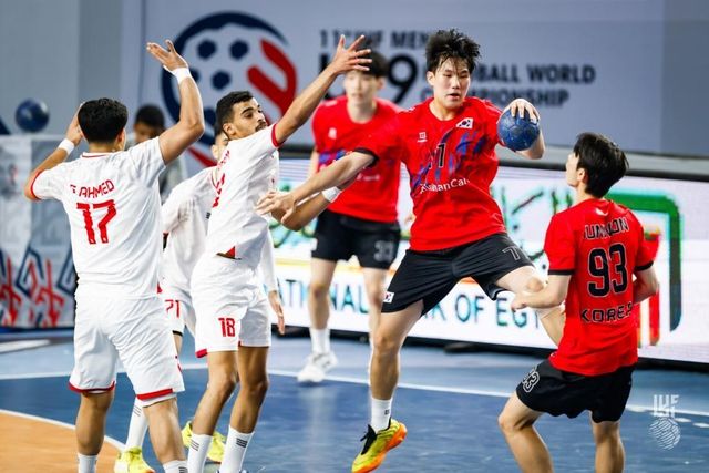 한국과 바레인의 경기 모습. 