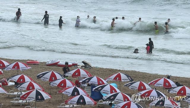 지난 6일 해운대 해수욕장