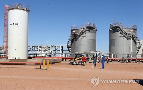 알제리의 천연가스 시설