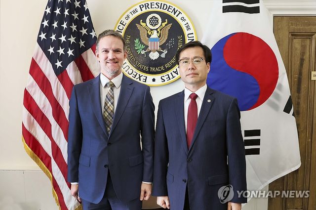 여한구 통상교섭본부장, 미국무역대표부(USTR) 대표 면담