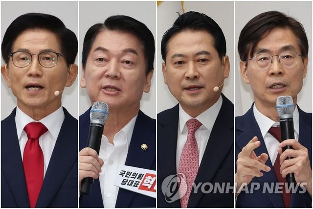 국힘 전대 본선 진출한 김문수·안철수·장동혁·조경태