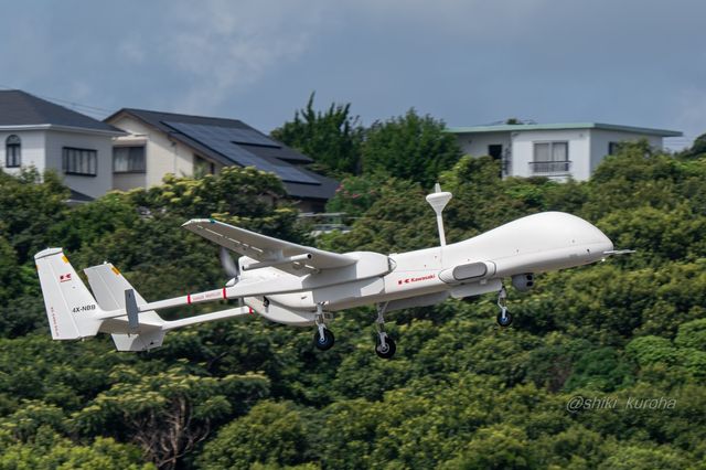 일본에서 목격된 이스라엘 헤론 MK II 드론