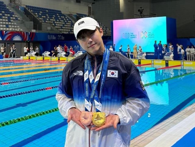 월드게임 금메달 딴 핀수영 신명준