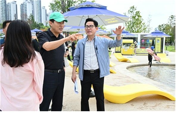 오세훈, 한강공원 수영장·물놀이장 점검