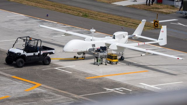 일본에서 목격된 이스라엘 헤론 MK II 드론