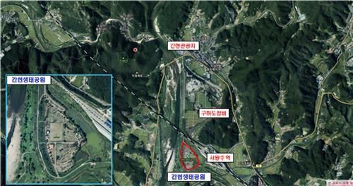 간현생태공원 위치도