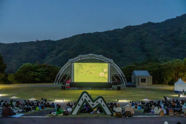 무주산골영화제 야외 영화 상영