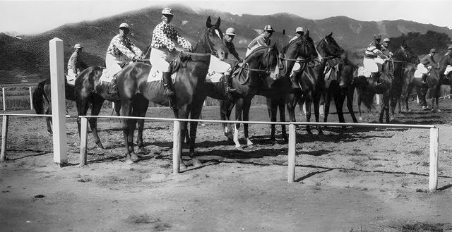 현재 부산시민공원 부지는 일제강점기에 경마장이었다. 사진은 가와지마 기시케 씨가 쓰고 부산일보사가 1935년 발간한 '신 부산 대관'에 나온 사진이다. [한국학중앙연구원 제공]