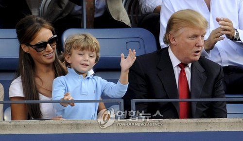 2008년 로저 페더러의 US오픈 결승전 구경하는 트럼프 
