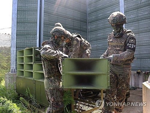군, 고정식 대북 확성기 철거