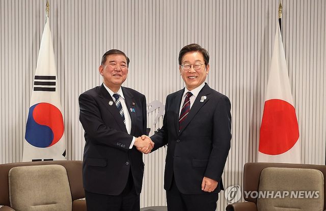 이재명 대통령, 이시바 일본 총리와 한일 정상회담