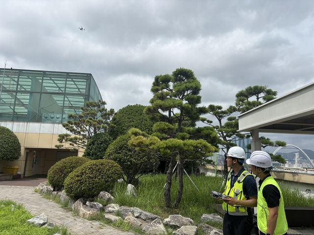 열화상 카메라 드론 활용한 안전점검 모습